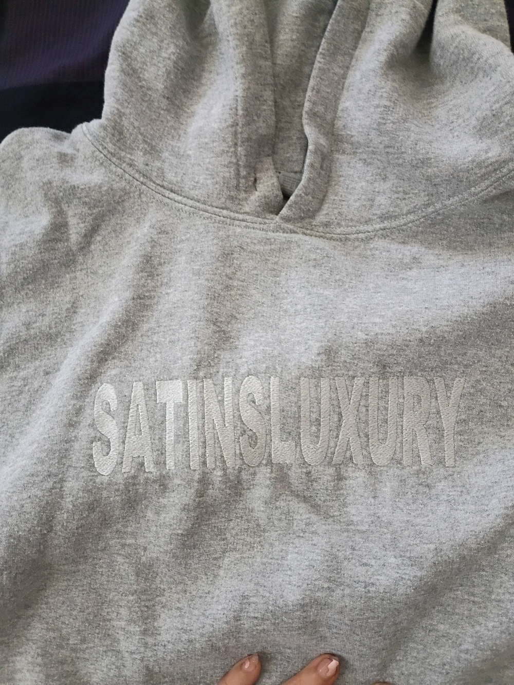 Gray Hooded Sweatshirt